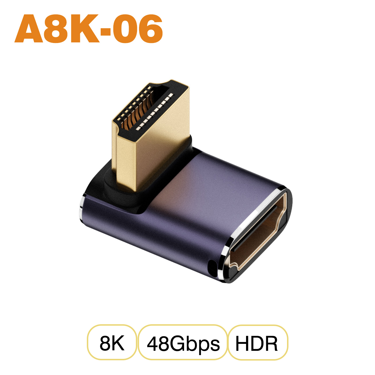 Nnbili hdmi 2.1 kabeladapter han-til-hun konverter splitter understøtter 4k @ 120hz 8k @ 60hz lige hdmi-kompatibel forlænger pc: Grøn