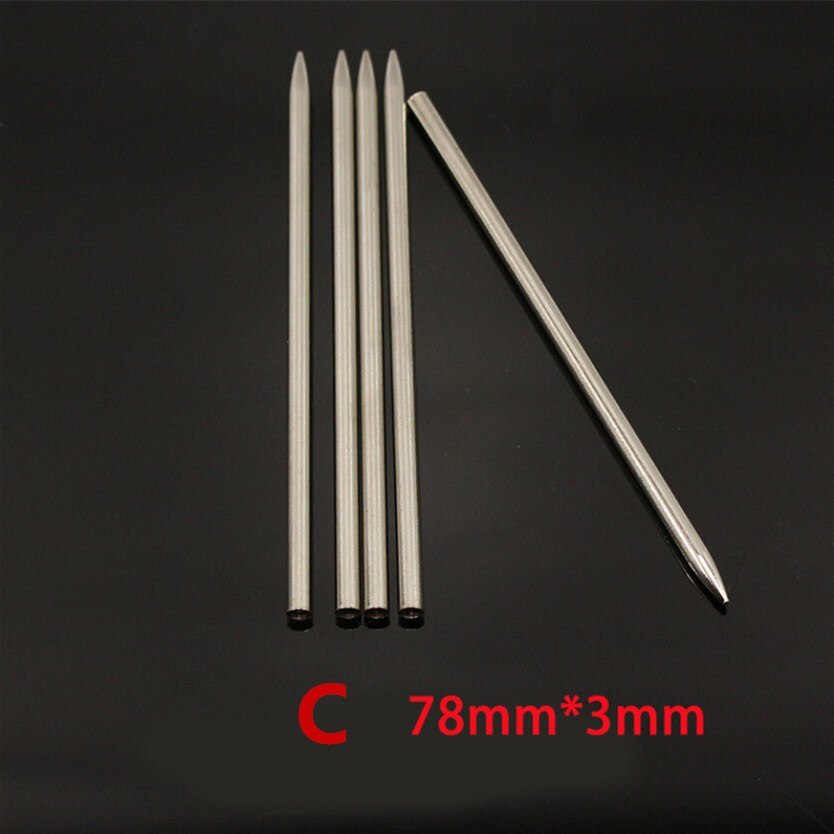 Aiguilles à tricoter paracorde 3mm 5mm 6mm, lot de 2 pièces, corde en acier inoxydable, Bracelet, aiguille à tricoter, bricolage tressé, corde de Parachute: C 2pcs