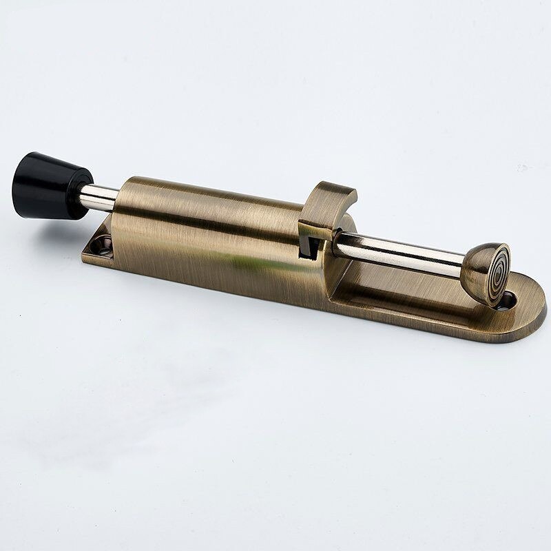 Mintiml Adjustable Kickdown Bronze Door Holder Zinc Alloy Foot-operated Lever Door Stops Hardware Door Buffer Fittings Door Stop: Bronze 1 PC