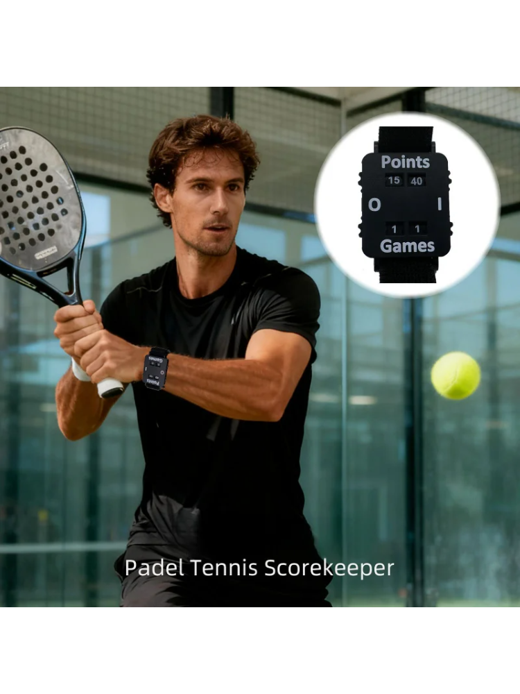 Draagbare scorekeeper polsband padel tennis pols scoreteller verstelbare polsband instant score tracker sport accessoires