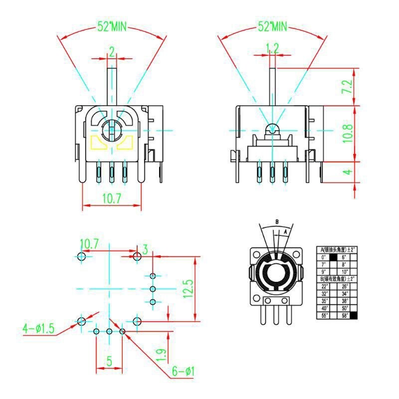 2Pc 3D Analoge Joystick Axis Sensor Module Wthout Schakelaar Voor PS4 Contoller Reparatie