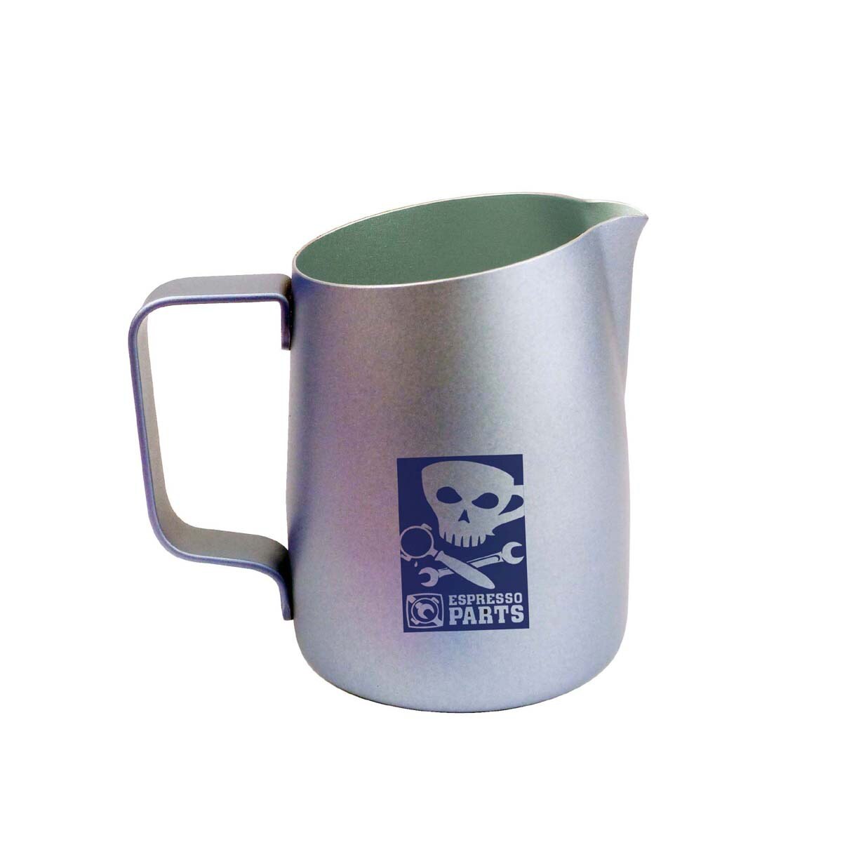 Cafetera de espuma de acero inoxidable, olla de flores, capuchino, taza de leche, café, olla de espuma de leche, jarra de leche, jarra para espumar leche: B
