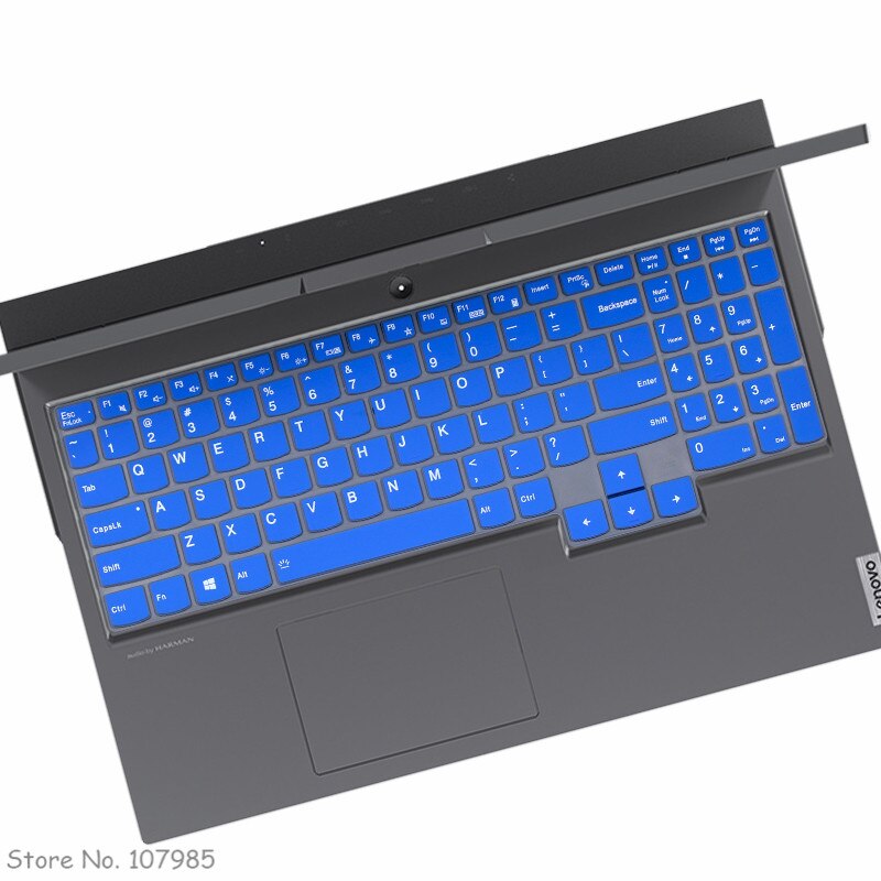 Housse de protection en Silicone pour clavier d&#39;ordinateur portable, 17.3 pouces, pour Lenovo Legion 5 17arh05h 17ach6h 17imh05 17 imh 17arh 17: Blue