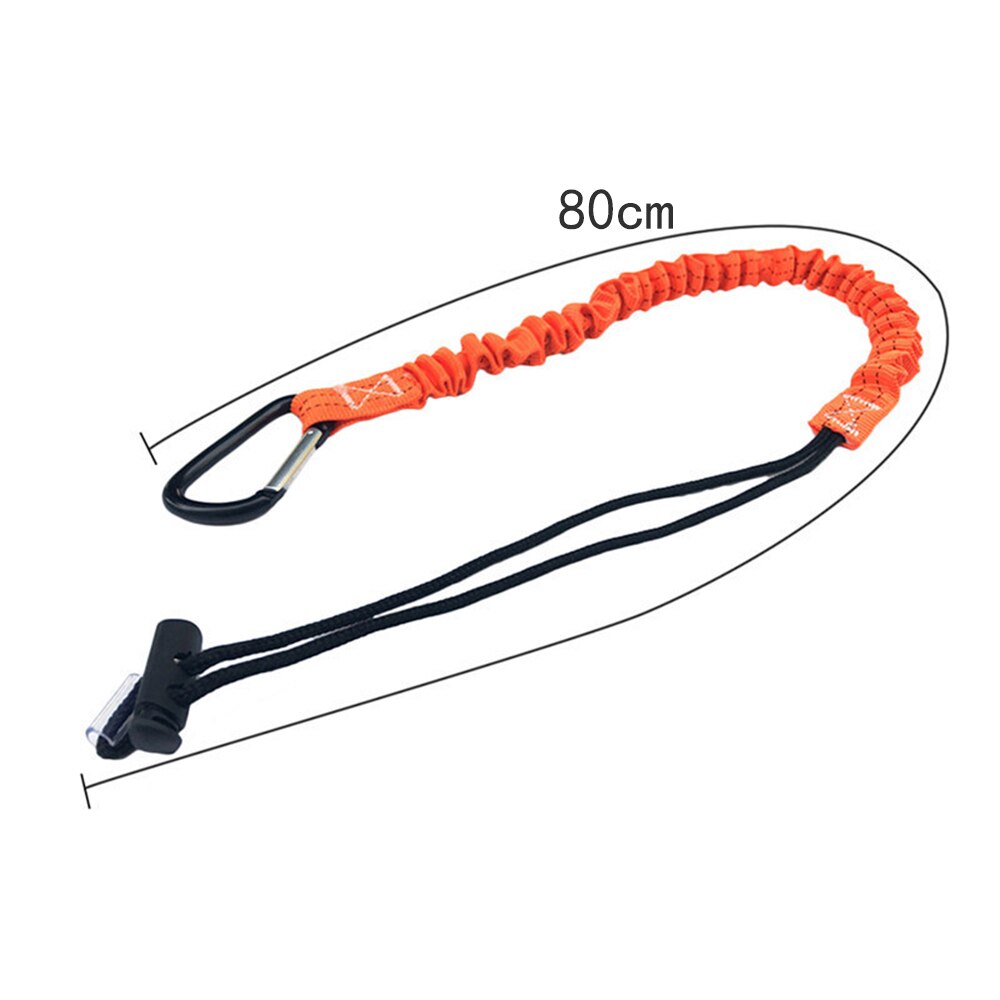 800mm Carabiner Lanyard Retractable Safety Rope Telescopic Elastic Climbing Tool