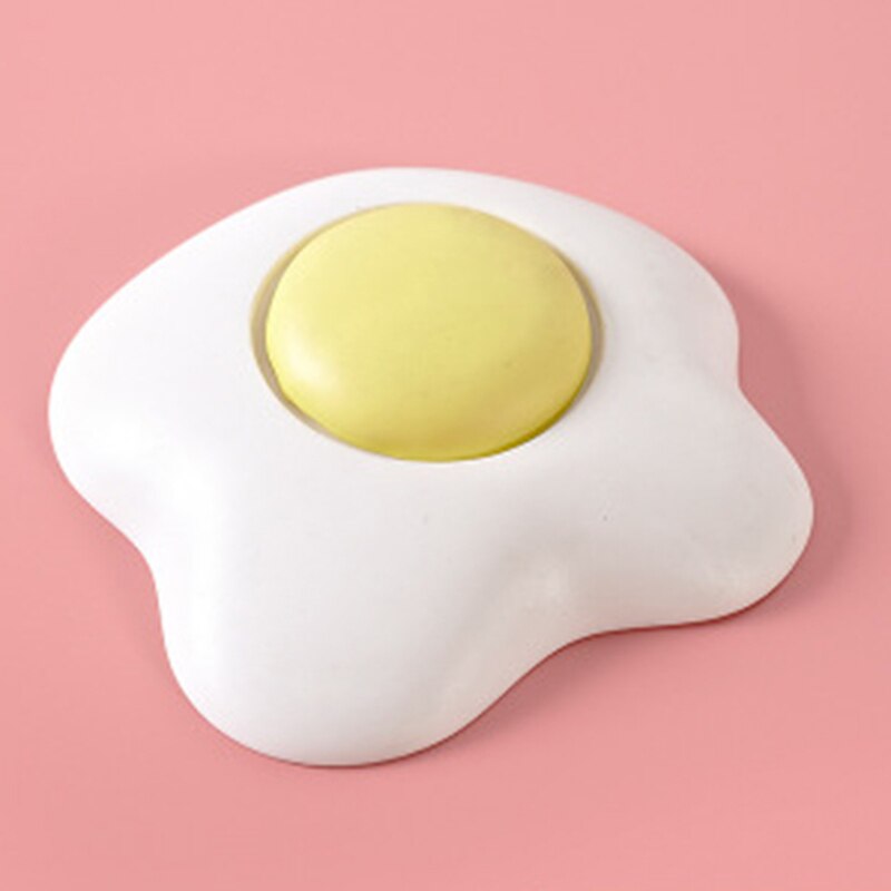 1PC Wall Thickening Mute Door Lock Cute Pouch Egg Shape Plastic Handle Door Lock After The Protection Pad Wall Stickers