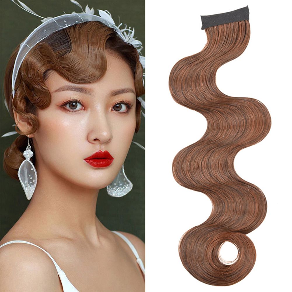 Qipao – postiche de cheveux rétro ondulé, accessoire de coiffure, frange bouclée, Vintage, femme chinoise ancienne, Cosplay, opéra chinois