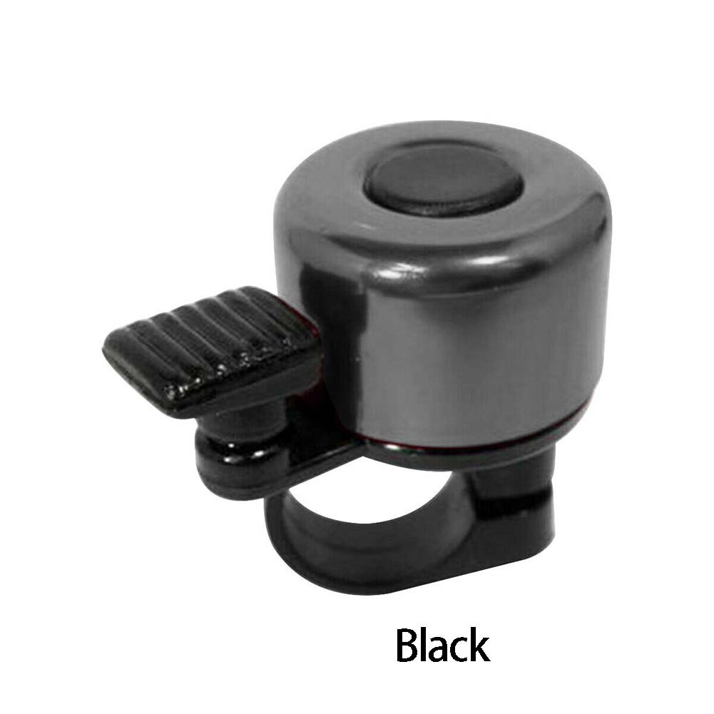 Aluminum Alloy Loud Sound Bicycle Bell Handlebar Safety Metal Ring Environmental Bike Cycling Horn Multi Colors Handlebar Bell: Black