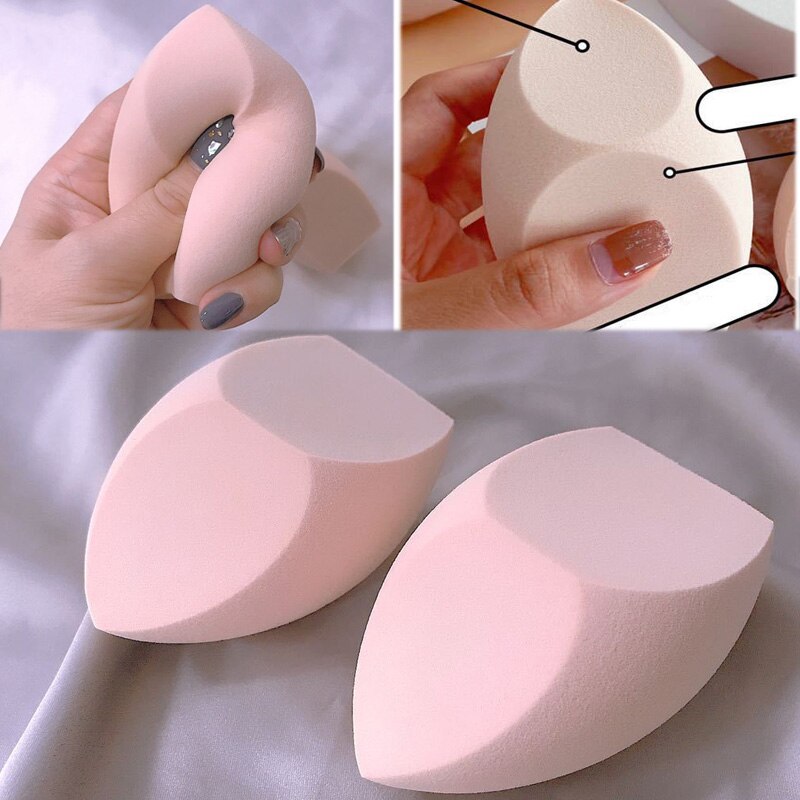 Big Size Makeup Puff Sponge Soft Smooth Wet and Dry Foundation Concealer Cosmetic Three-cut Hydrophilic Powder Puff 1PC