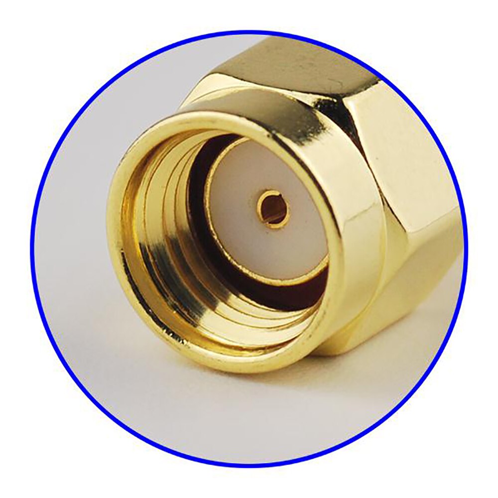 Superbat 10pcs RP-SMA Solder Male(female pin) RF Coaxial Connector for Semi-rigid Cable.086