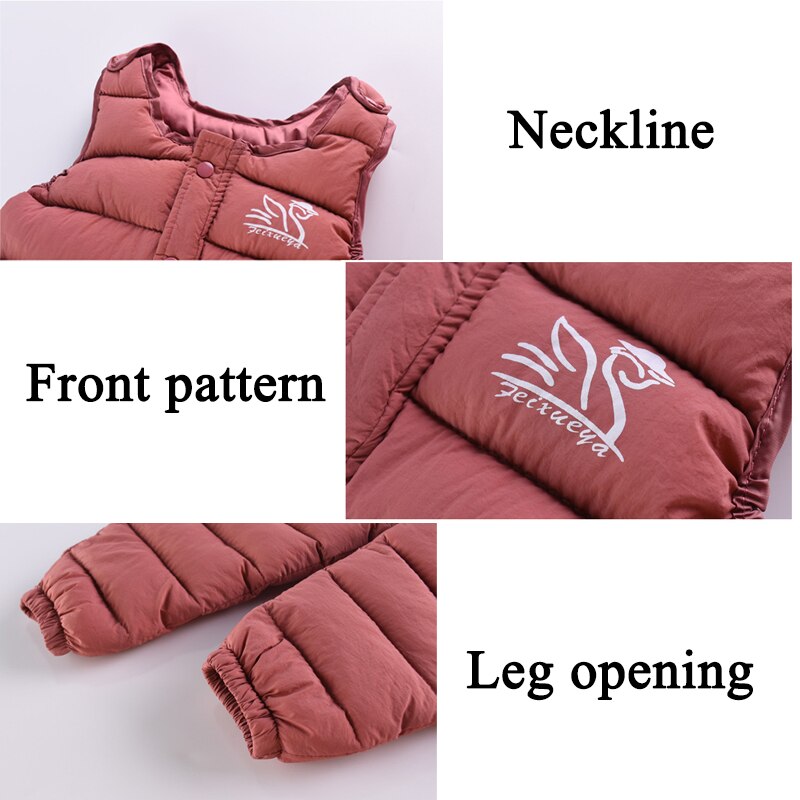 Shriymariy salopette d'hiver en coton pour enfants, pantalon chaud imperméable pour filles, ensemble de vêtements pour enfants, combinaison de neige pour bébé garçon 1-5y