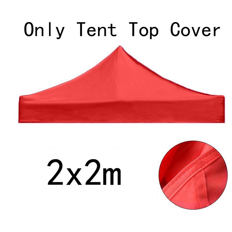 Replacement Four-Corner Tent Cloth 3X3M/2X2M Canopy Top Cover Foldable Rainproof Patio Pavilion Replace Gazebo Canopy Top Cover: 2x2 Red