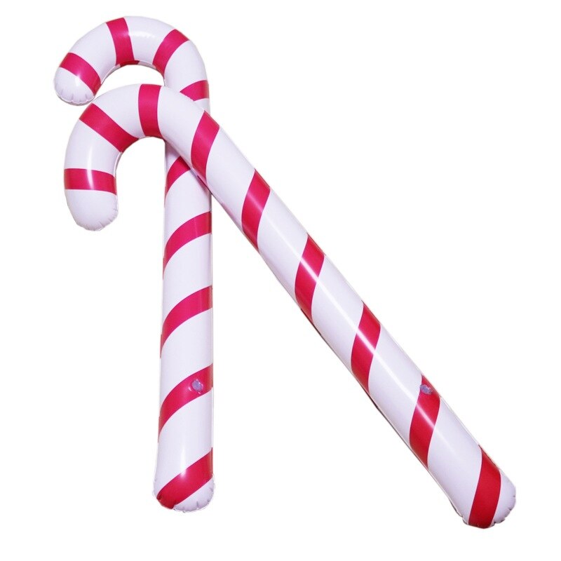 one piece INS Inflatable Christmas Crutches Christmas PVC Atmosphere Active Interactive Props