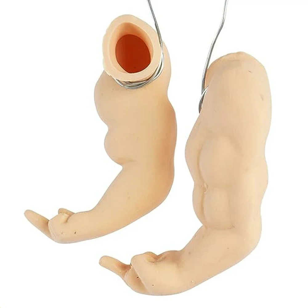 Bras de Musculation Artificiel Jetable pour Pigeon Poule, Jouets de ixà Thème pour Animaux de Compagnie, Accessoires de Gastronomie Amusants: Bleu