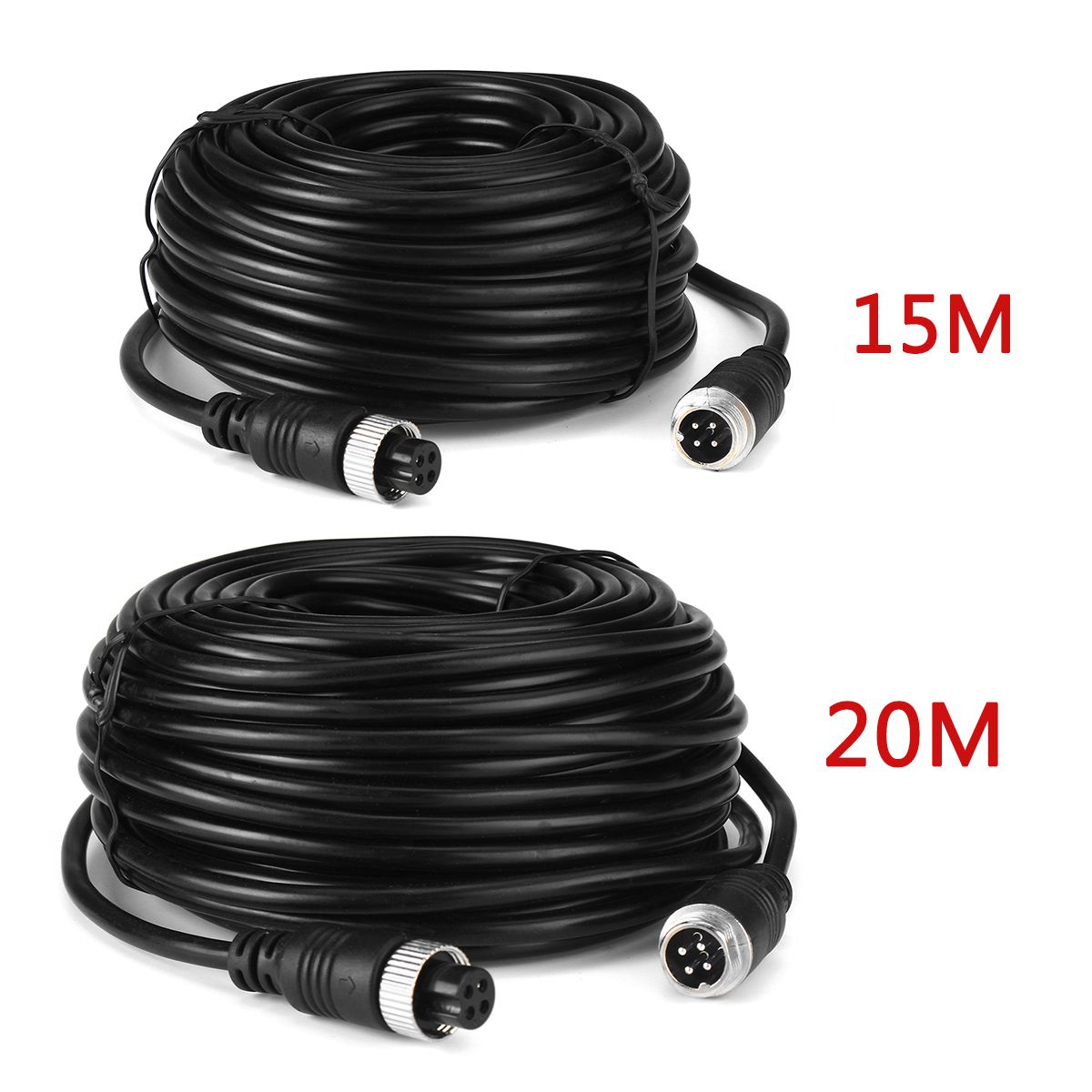 15M / 20M 4Pin Aviation Vehicle CCTV Camera Waterproof Extension Cable 4 Pin Aviation Video Cable