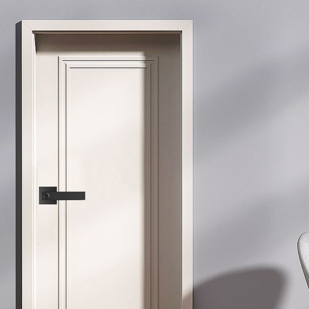 Square Smart Biometrics Lock Fingerprint Lock With Mechanical Key Handle Lock Anti-Theft For Home Office Apartment Hotel Garage