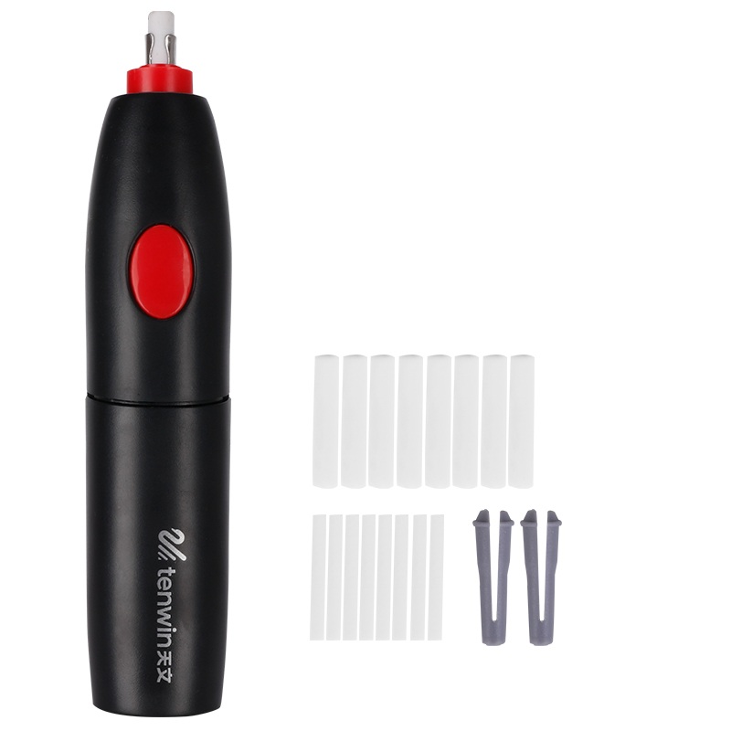 Tenwin Adjustable Mechanical Rubber Electric Eraser Pencil Refill Mechanic Stationery for Kids Highlights For Sketch Drawing: H