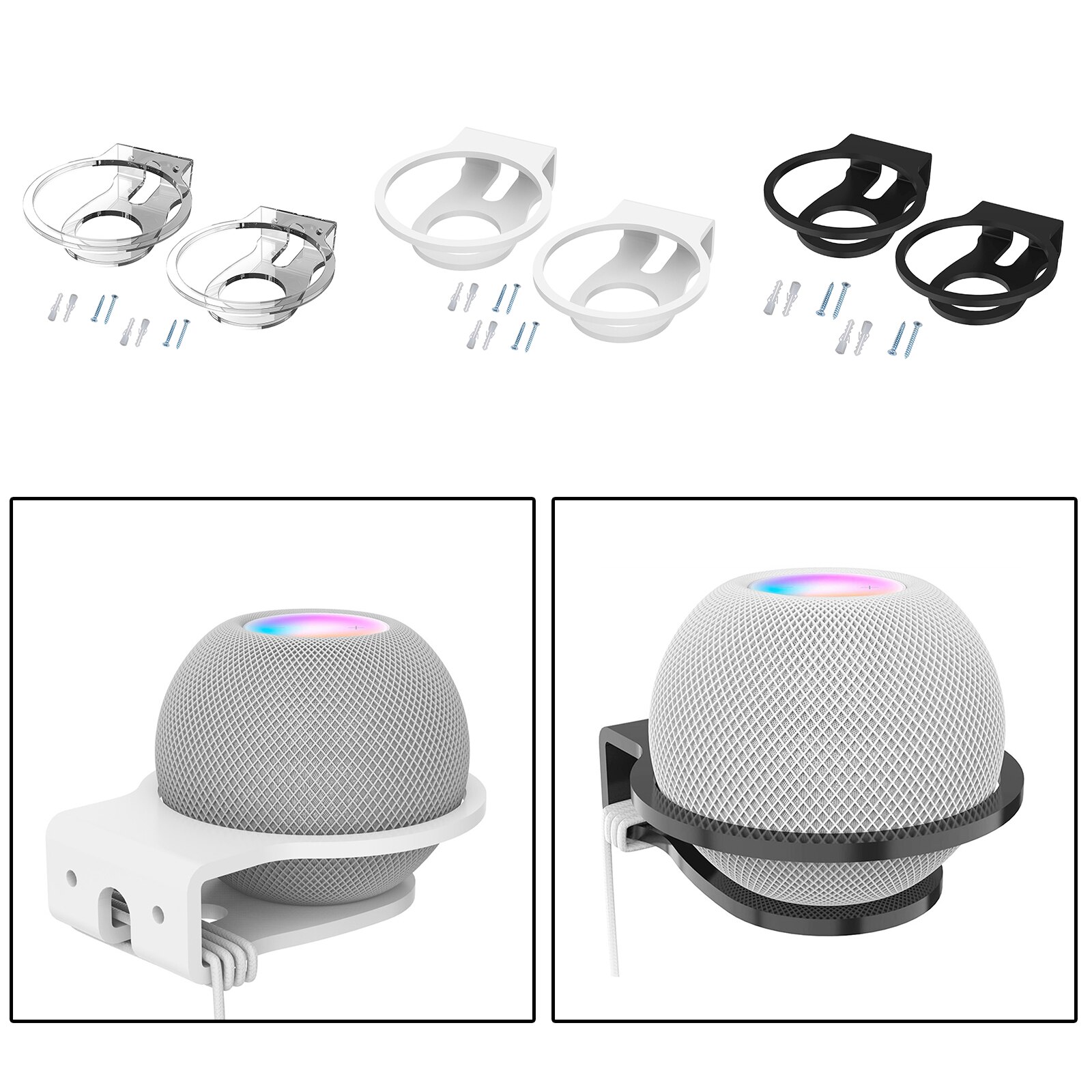 2 Stks/set Speaker Wall Mount Stand Voor Mini Speaker Beugel Muur Stand Muur Mount Plank Eenvoudig Installeren