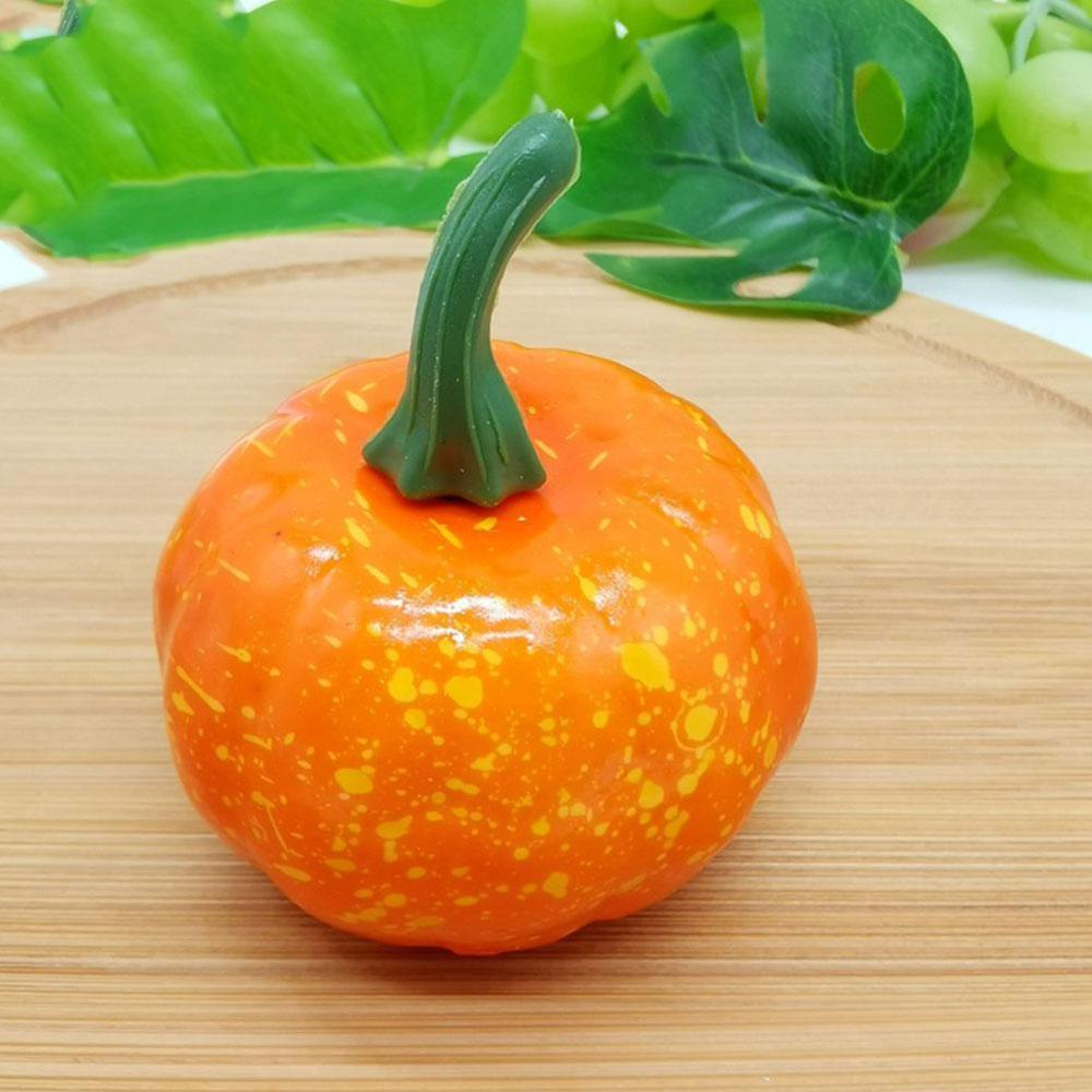 1PC 5.5cm Mini Foam Pumpkin Halloween Decoration Small Crafts DIY Festival Home Decor Halloween Simulation Party Supplies M7B3