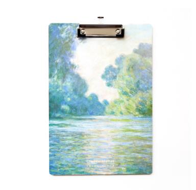 A4 Oil Painting Wooden Board Clip Writing Pad Folder Board Paper Clips ...