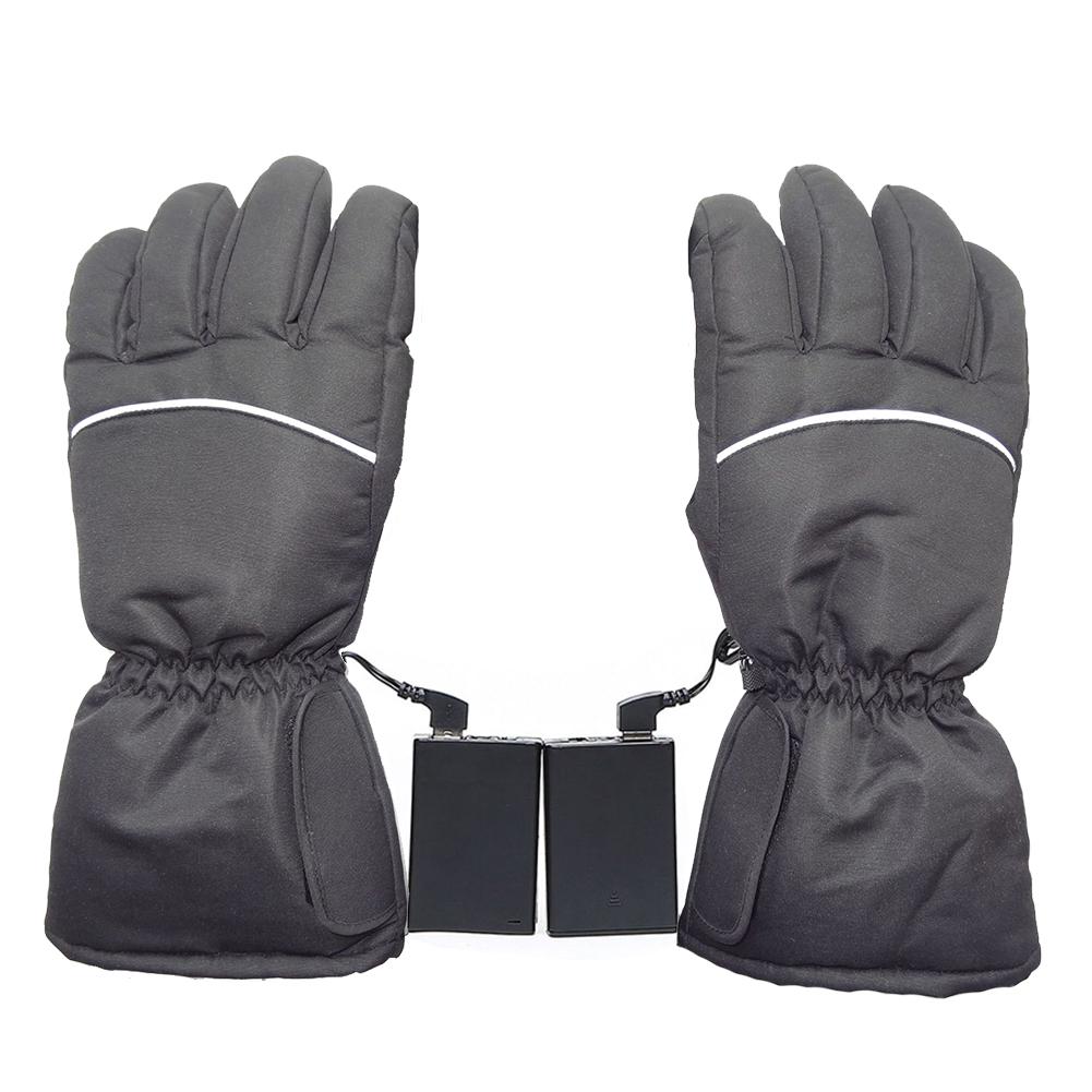 Ski Handschoenen USB Elektrische Verwarming Vinger Handschoenen Dikke Verwarmde Wasbaar Handschoenen Voor Outdoor Verwarmde Ski Waterdichte Lithium Batterij