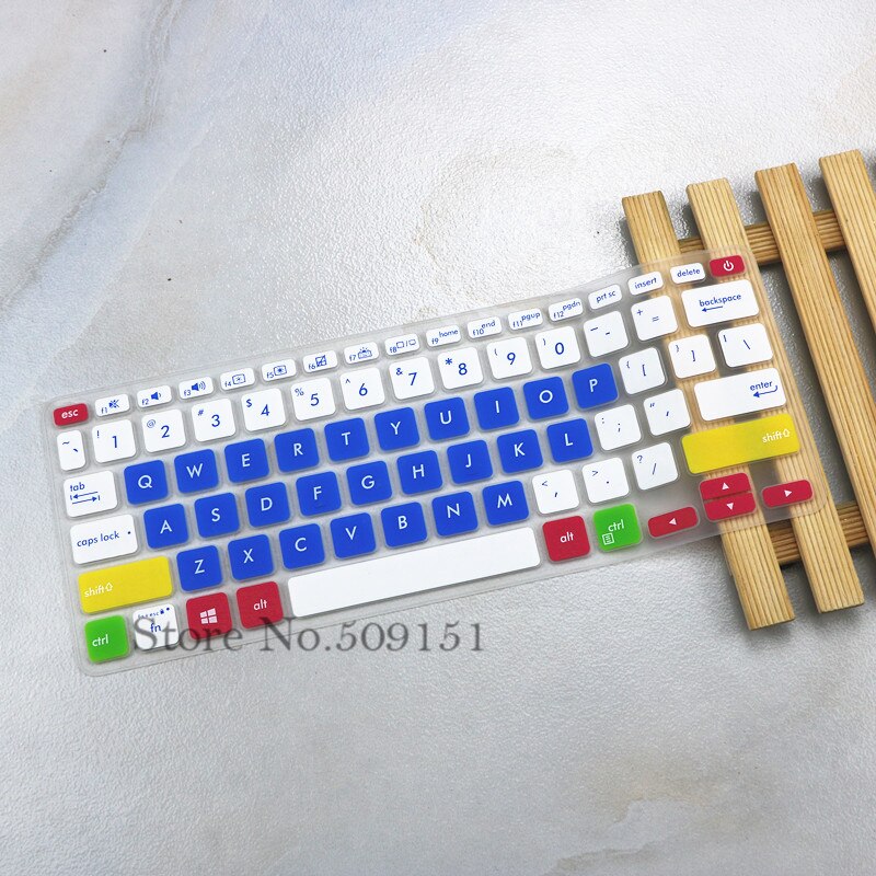 For ASUS Vivobook 14 X409MA X409JB X409JP X409UA X409U X409JA X409FJ X409FL x409 fb x409f x409fa Laptop Keyboard Cover Protector: Candy blue