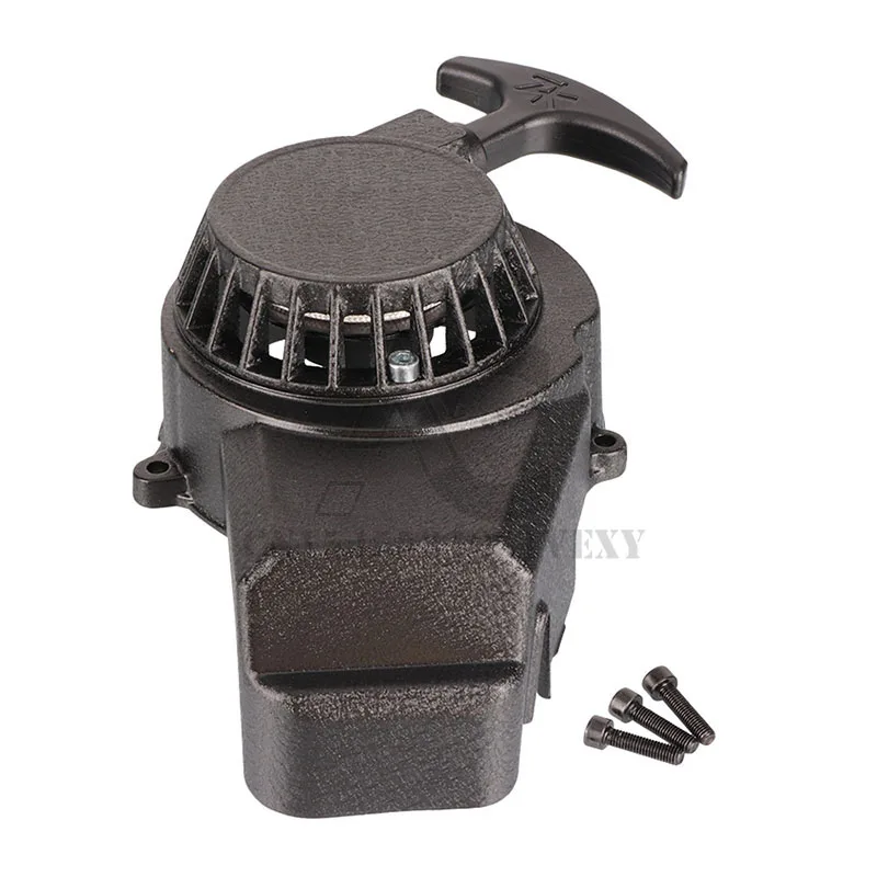 Aluminum pull start recoil starter for 2 stroke 47cc 49cc engine pocket bike mini motorcycle dirt kids ATV quad 4 wheeler