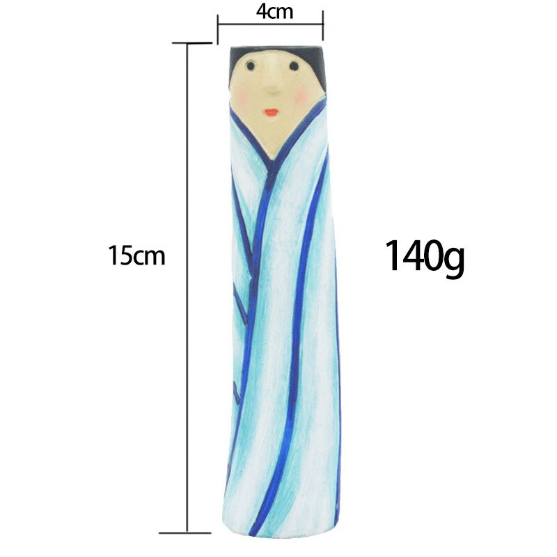 Vasi di gemme di famiglia di primavera con facce Cachepot dipinto a mano colorato per decorazioni di fiori per balcone di casa soggiorno regalo di nuova casa: E