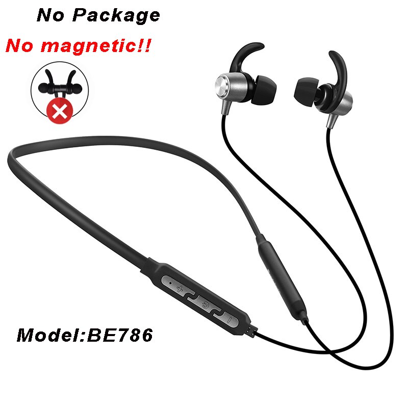 PunnkFunnk Bluetooth écouteur sans fil Sport bruit annulation casque Bluetooth 5.0 magnétique stéréo jeu casque écouteurs: BE786-NP