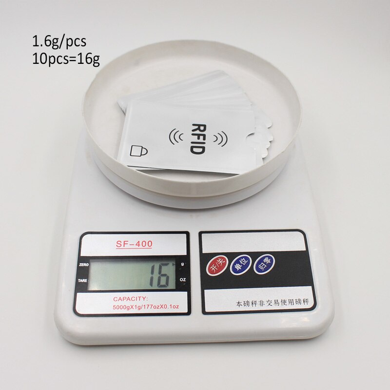 3pc/Lot Aluminum Anti Rfid Reader Blocking Bank Credit Card Holder Protection Rfid Card Reader Metal Credit Card Holder