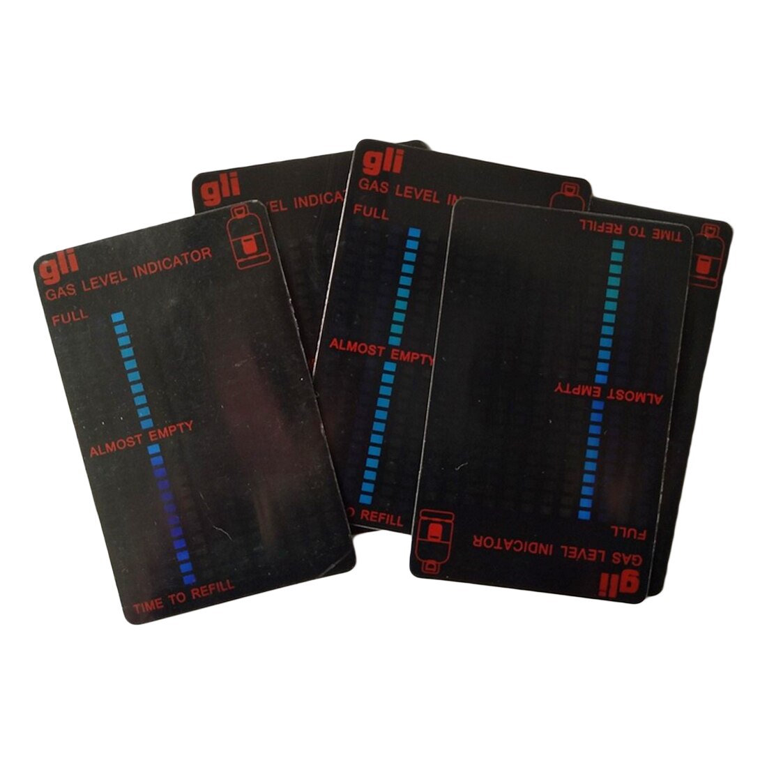 Caravan Bottle Propane Butane Fuel Gas Tank Level Indicators Gas Tank Level Indicator Magnetic Gauge Gas capacity test sticker