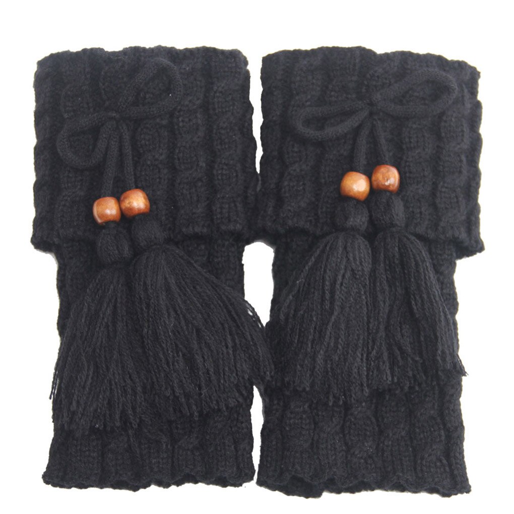 1 Pair Knitted Leg Warmers Women Crochet Boot Cuffs Leg Warmer Woman Boho Boots Socks Lady Winter Boot: NO.2