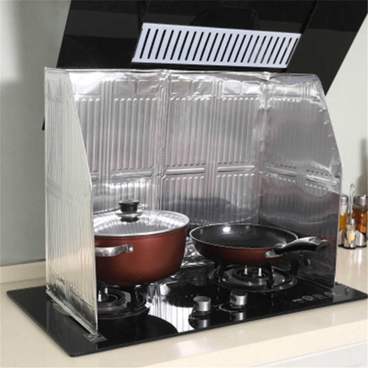 Tianbi Déflecteur Anti-Éclaboussures Pliable – Protection Cuisine Gaz & Induction