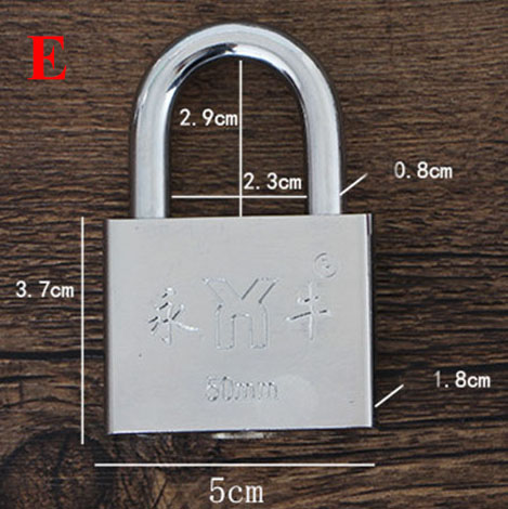 Stainless Steel Padlock Wolf Head Brass Lock Small Locks Door Locks 20mm 25mm 30mm 40mm Not Rust Lock Core Include 3 keys: Red