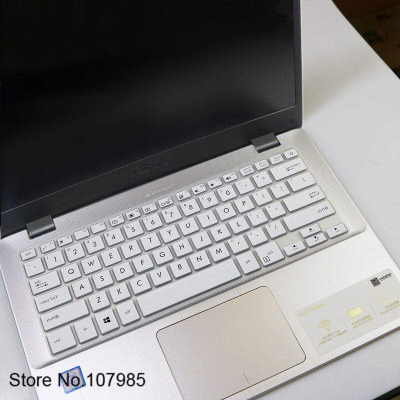 14 inch Laptop Keyboard Cover Protector For ASUS Vivobook S14 E406 E406MA E406M Q405Q 405UA Q405U X405U TP401 TP401MA S4000UA: White