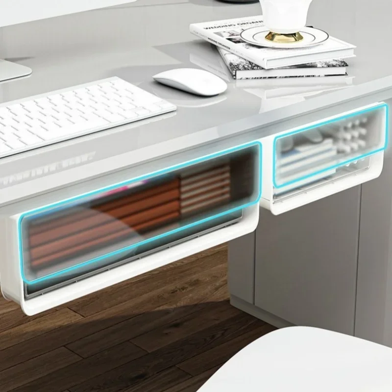 Organizzatore per cassetti nascosti sotto la scrivania Organizzatore per ufficio Cancelleria sotto l'organizzatore della scrivania Dormitorio Cassetto portaoggetti per articoli vari