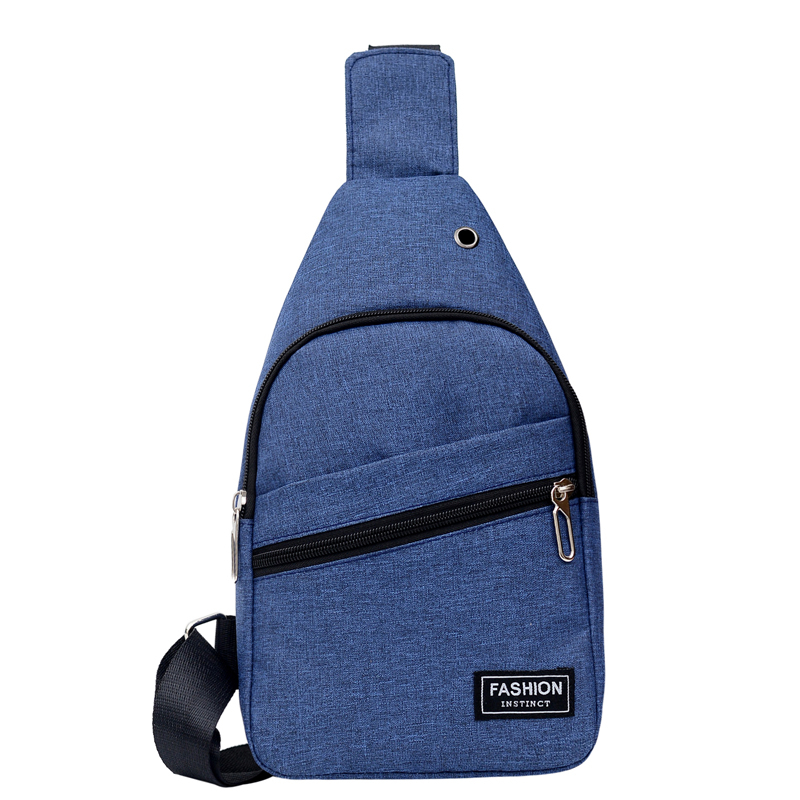 Brust Tasche unisex Buchstaben Solide Reißverschluss Tragen-beständig Schulter Tasche Vielseitig Geldbörsen Und Handtaschen Bolsa Feminina Bolsos Mujer Sack: Blau