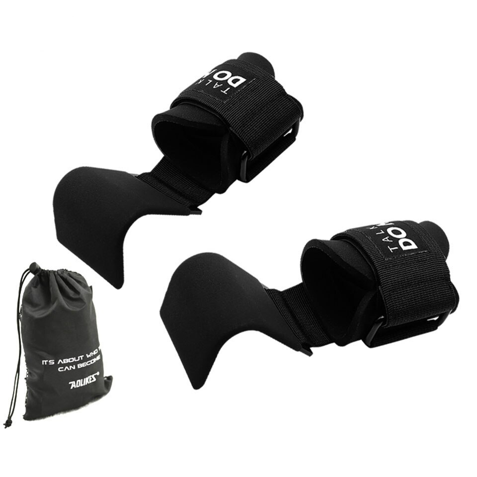 Levantamiento de pesas-gancho mano-barra muñequera guante levantamiento de pesas fuerza entrenamiento gimnasio Fitness gancho levantamiento de pesas guantes deportivos
