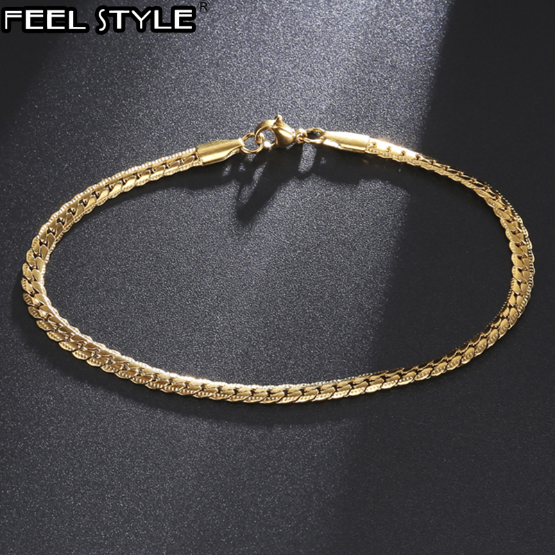 Hip 316L Rvs Armband Franco Link Chain Armband Voor Heren Vrouwen Sieraden Mannelijke Armbanden Bangles
