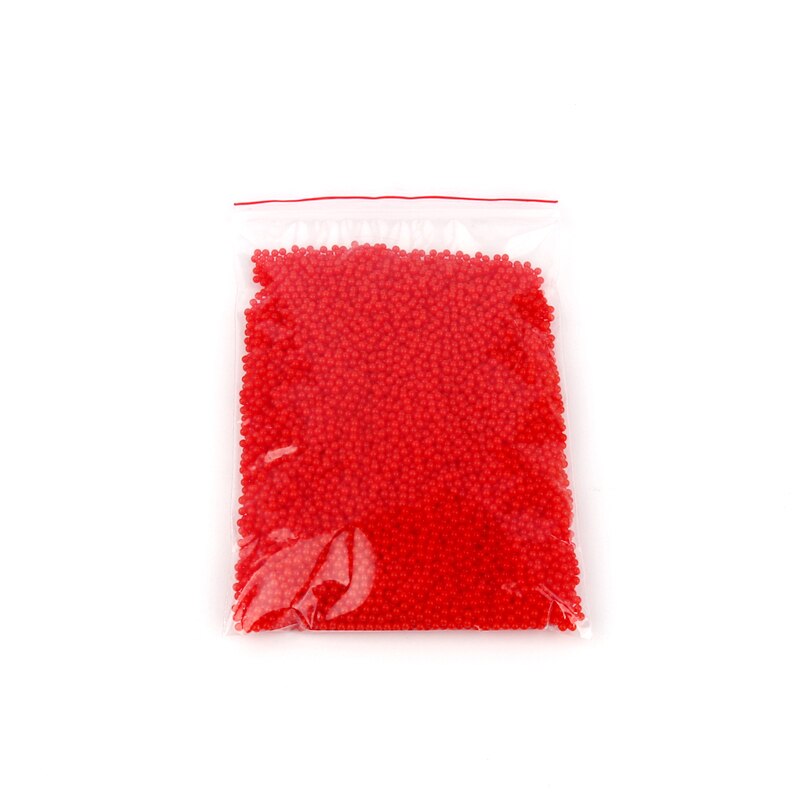 500pcs 11-13mm Pearl Shaped Polymer Crystal Soil Water Beads Mud Grow Magic Jelly Gel for Potted Plants Decoration: rose red