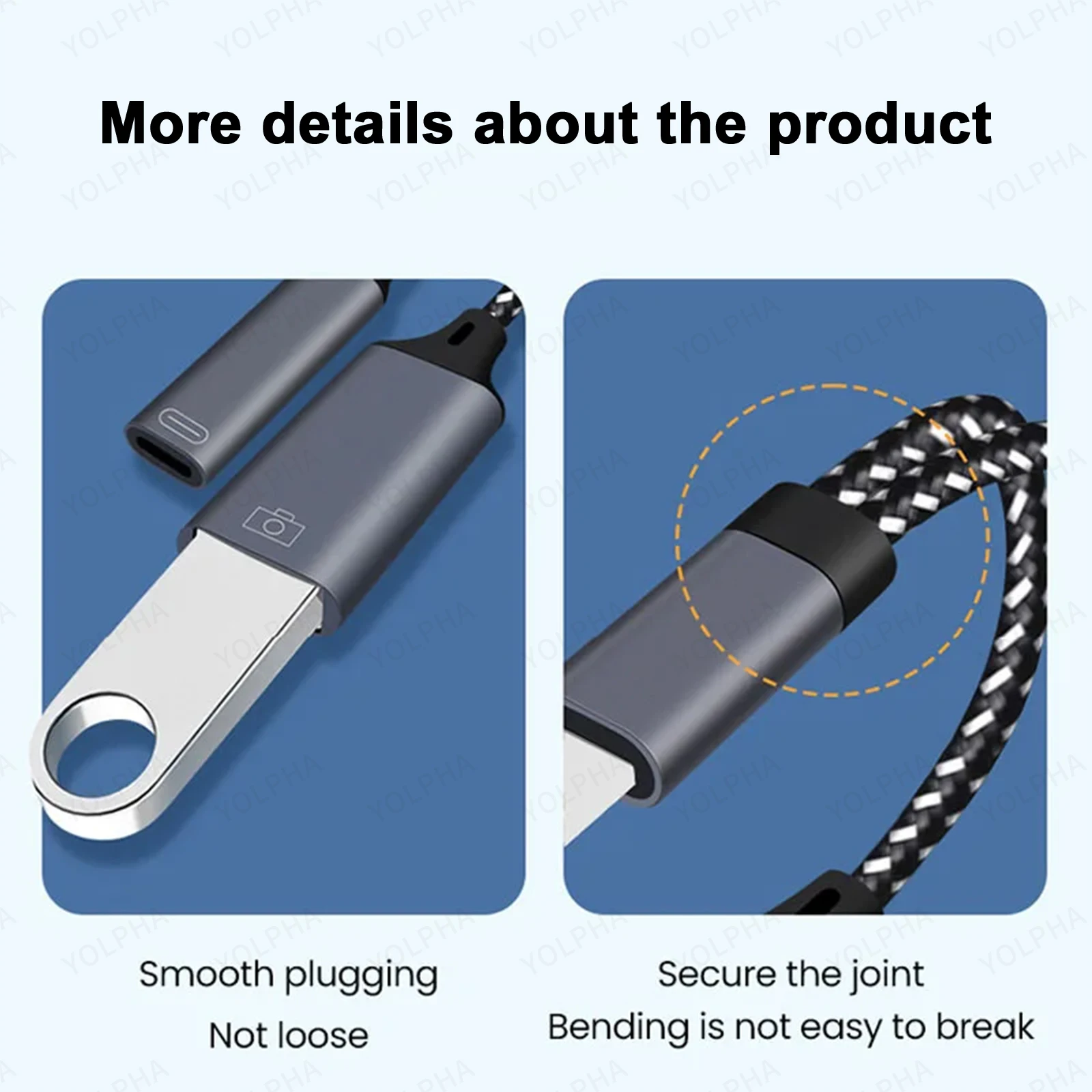 Kabel USB C OTG Adapter telefoniczny 2 w 1 typu C na USB A z portem ładowania PD do telefonu Samsung Huawei Xiaomi Laptop Tablet
