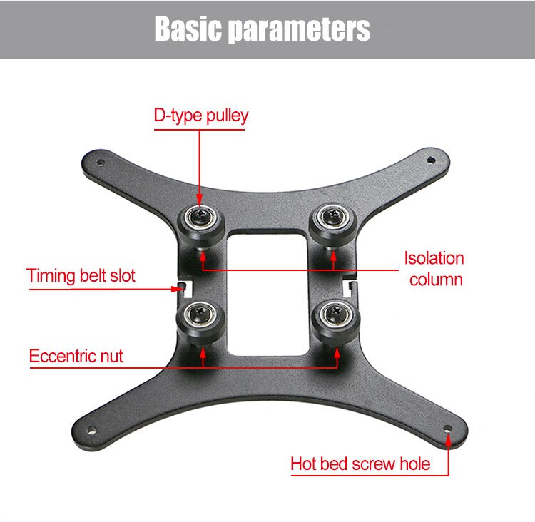 Creasee 220*220Mm 3D Printer Ender 3 Verwarming Platform Stand Onderdelen CR10s/CS-10S Bed Stand Toepassing voor Printer 300*300Mm: CS20 with parts