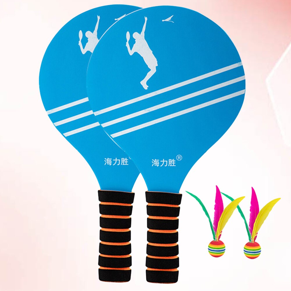1 Set Chic Funny Useful Board Badminton Racket for Family Outdoor