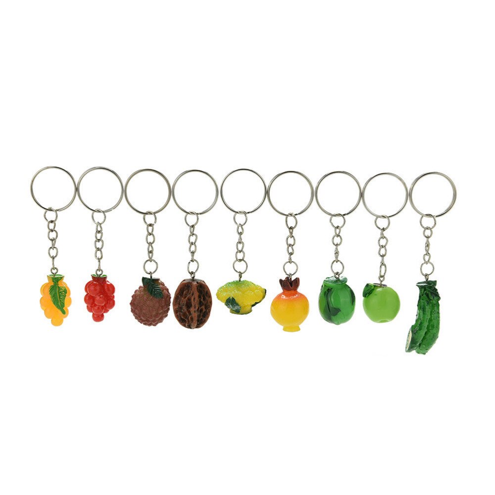 Vrouwen Tas Hanger Verschillende Groenten En Fruit Sleutelhangers Prachtige Knuffel Auto Kleine Ornamenten Hanger