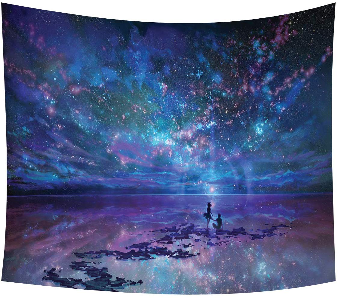psychodeliczny gwiazda gobelin ściany wiszące wszechświat galaktyka niebo obrus krajobraz dekoracje ścienne