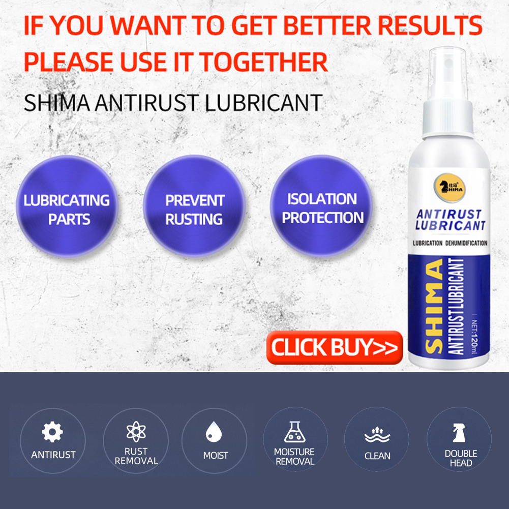 80ml Lubrication Home Car Window Repairing Maintenance Multifunction Eliminate Corrosion Wheel Hub Cleaning Spray Rust Remover