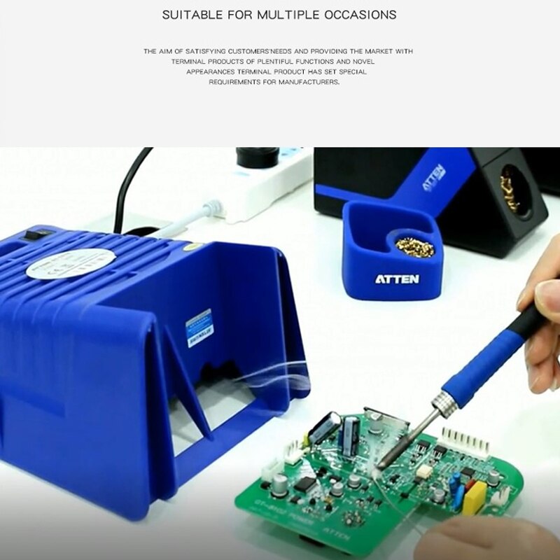 Solder Smoke Absorber Remover Fume Extractor Air Fan Of Soldering Fume Extractor with LED For Electric Soldering Iron Works