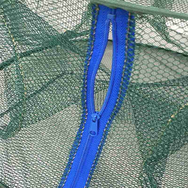 Automatic Fishing Net Round Shape Trap Cage Open For Crab Net Easy Fishing Lobster Crayfish Use X4B3