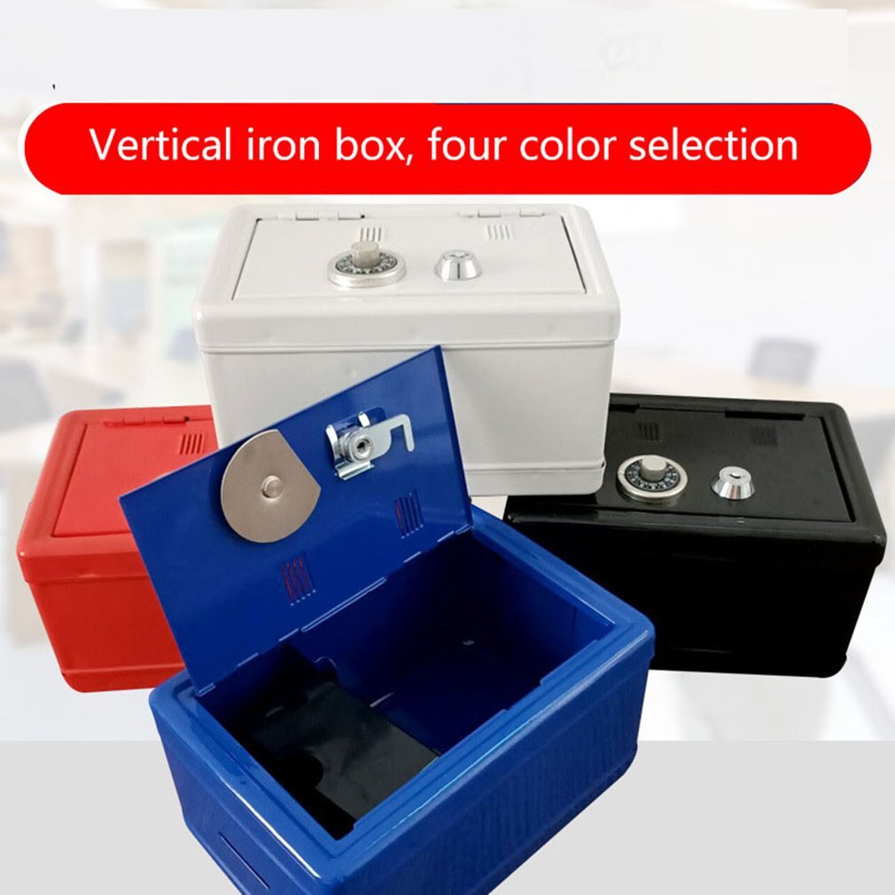 Husstandsforsikringsboks mini metal sikker sparegris nøgleforsikring skab desktop dekoration leshp