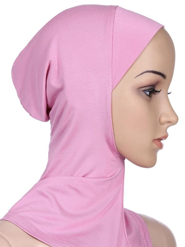 Weiche Unter Schal Hut Kappe Knochen Motorhaube Hijab Islamischen Kopf Tragen Hals Volle Abdeckung Innere Moslemische Dame Elastische Ninja Frauen headwear Caps: 16 Plum