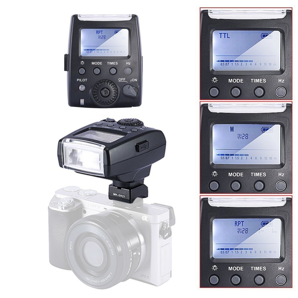Meike MK-300S 32GN LCD TTL Flash Speedlite Pour Appareil Photo Sony A7 A200 A300 A6000 A57 A77 A99 NEX-3 NEX-5 NEX-6 NEX-7